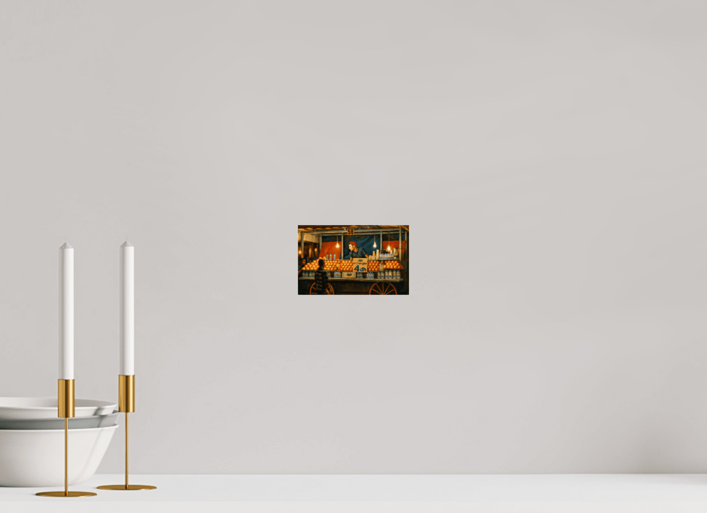 Marrakech Night Market Vol. 3 - Painted Design; Photo Art Print under Acrylic Glass - Colors of Marrakech - Photo Art Gallery