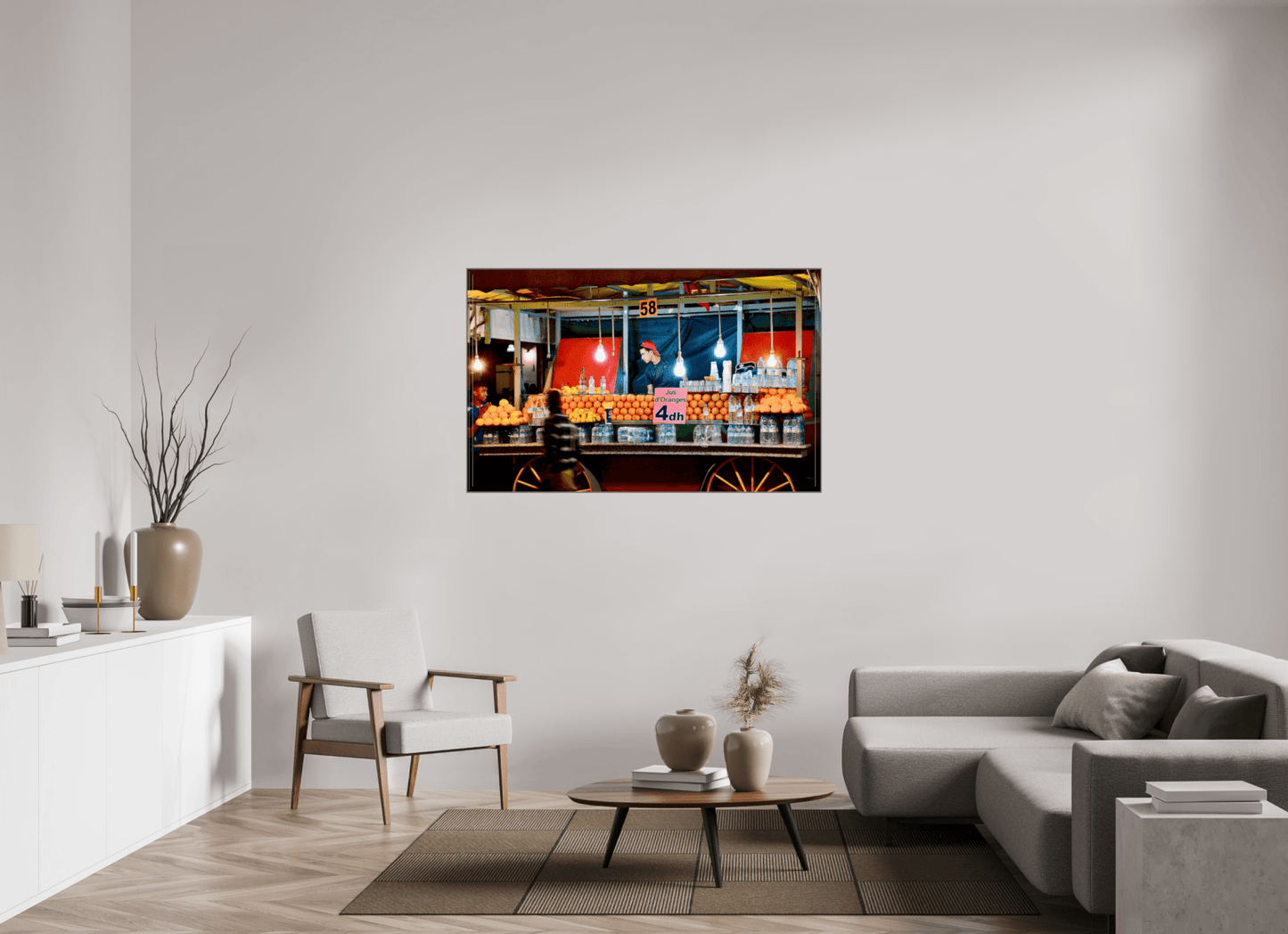 Marrakech Night Market Vol. 3 - Photo Art Print under Acrylic Glass - Colors of Marrakech - Photo Art Gallery
