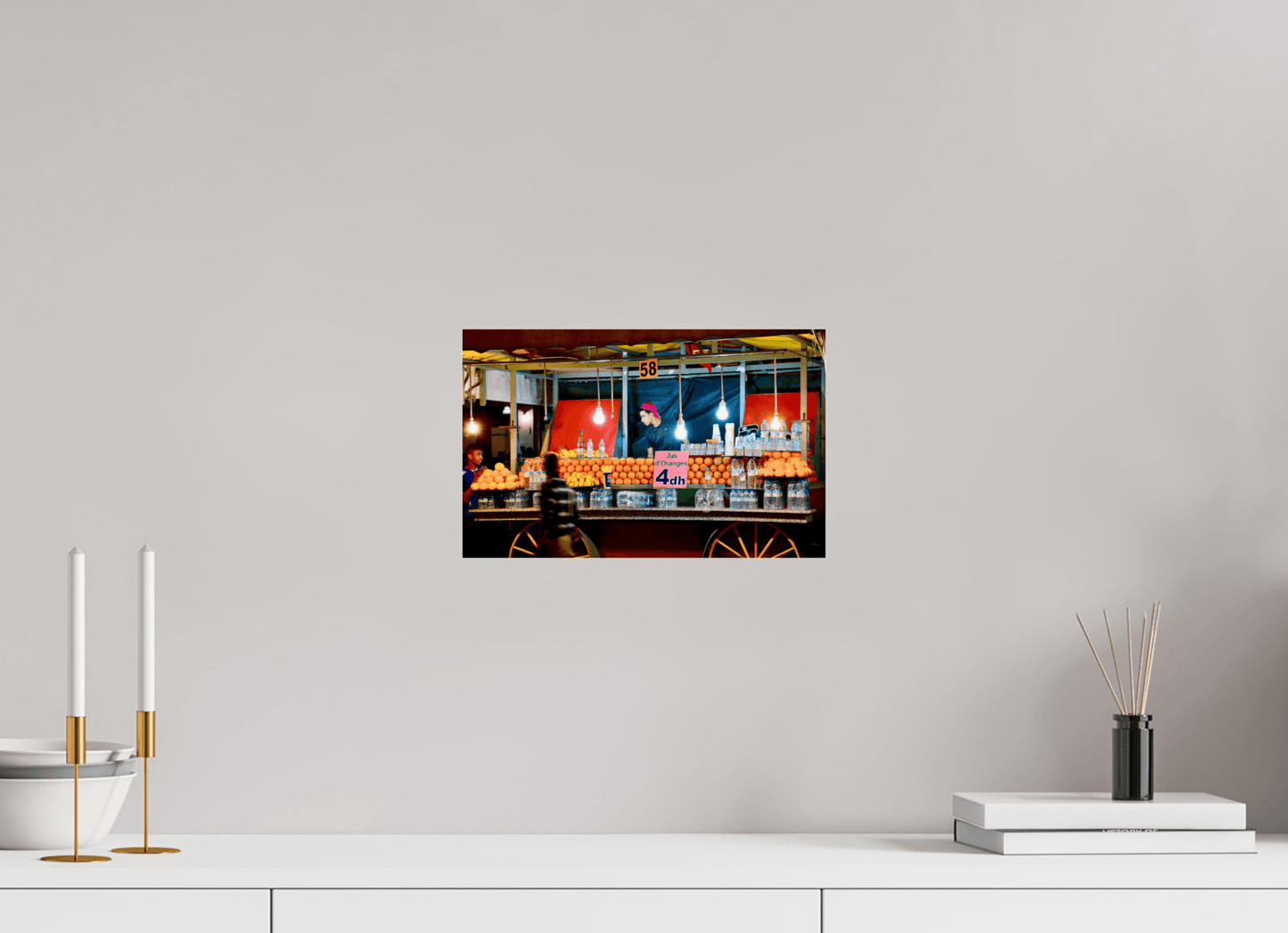 Marrakech Night Market Vol. 3 - Photo Art Print under Acrylic Glass - Colors of Marrakech - Photo Art Gallery