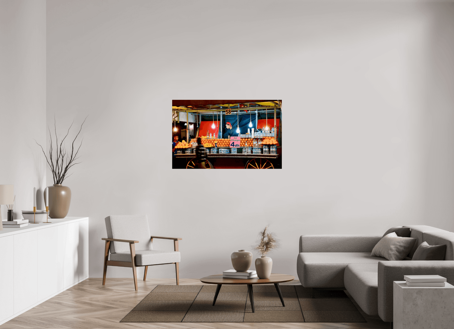 Marrakech Night Market Vol. 3 - Photo Art Print under Acrylic Glass - Colors of Marrakech - Photo Art Gallery