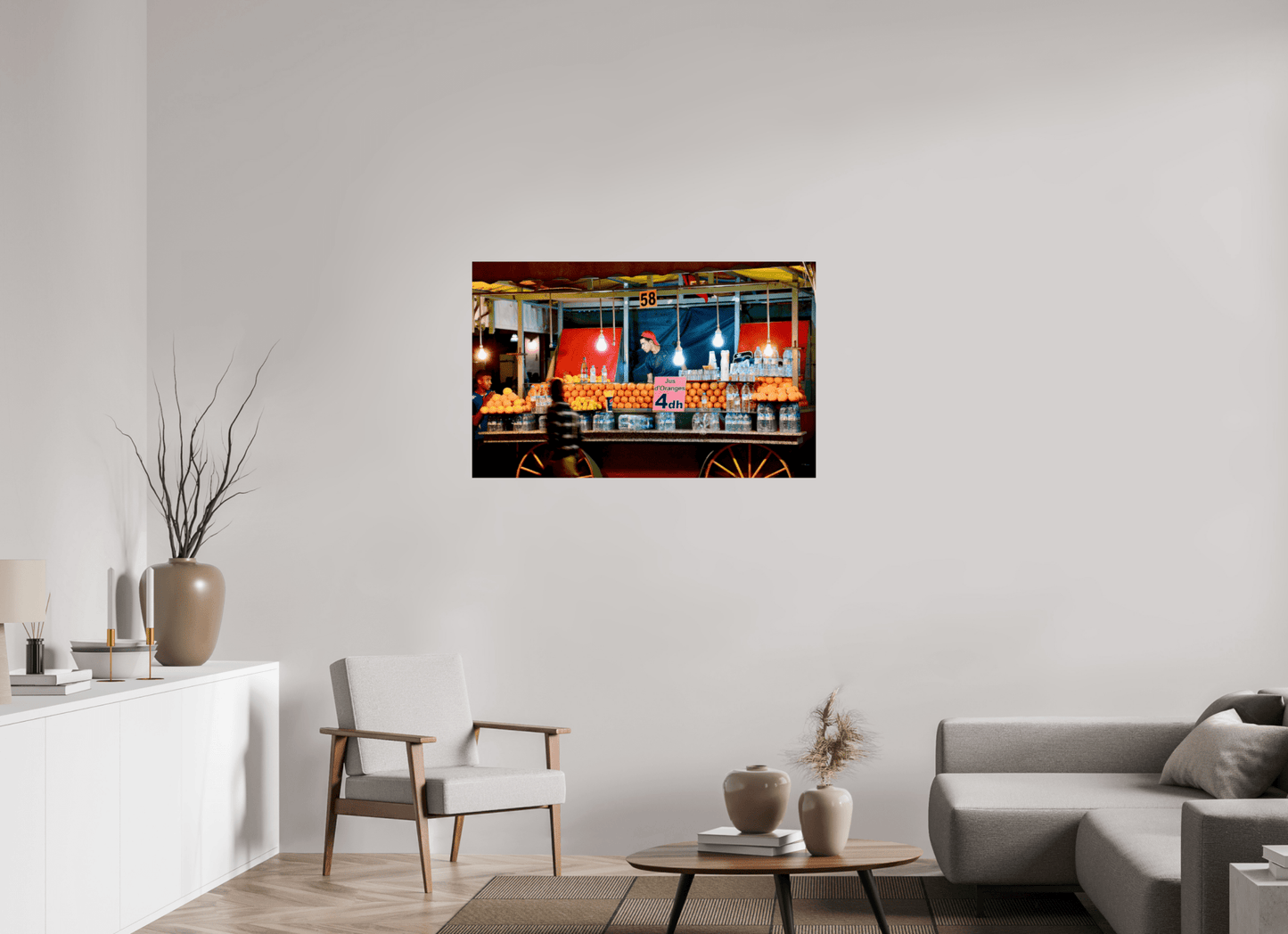 Marrakech Night Market Vol. 3 - Photo Art Print under Acrylic Glass - Colors of Marrakech - Photo Art Gallery