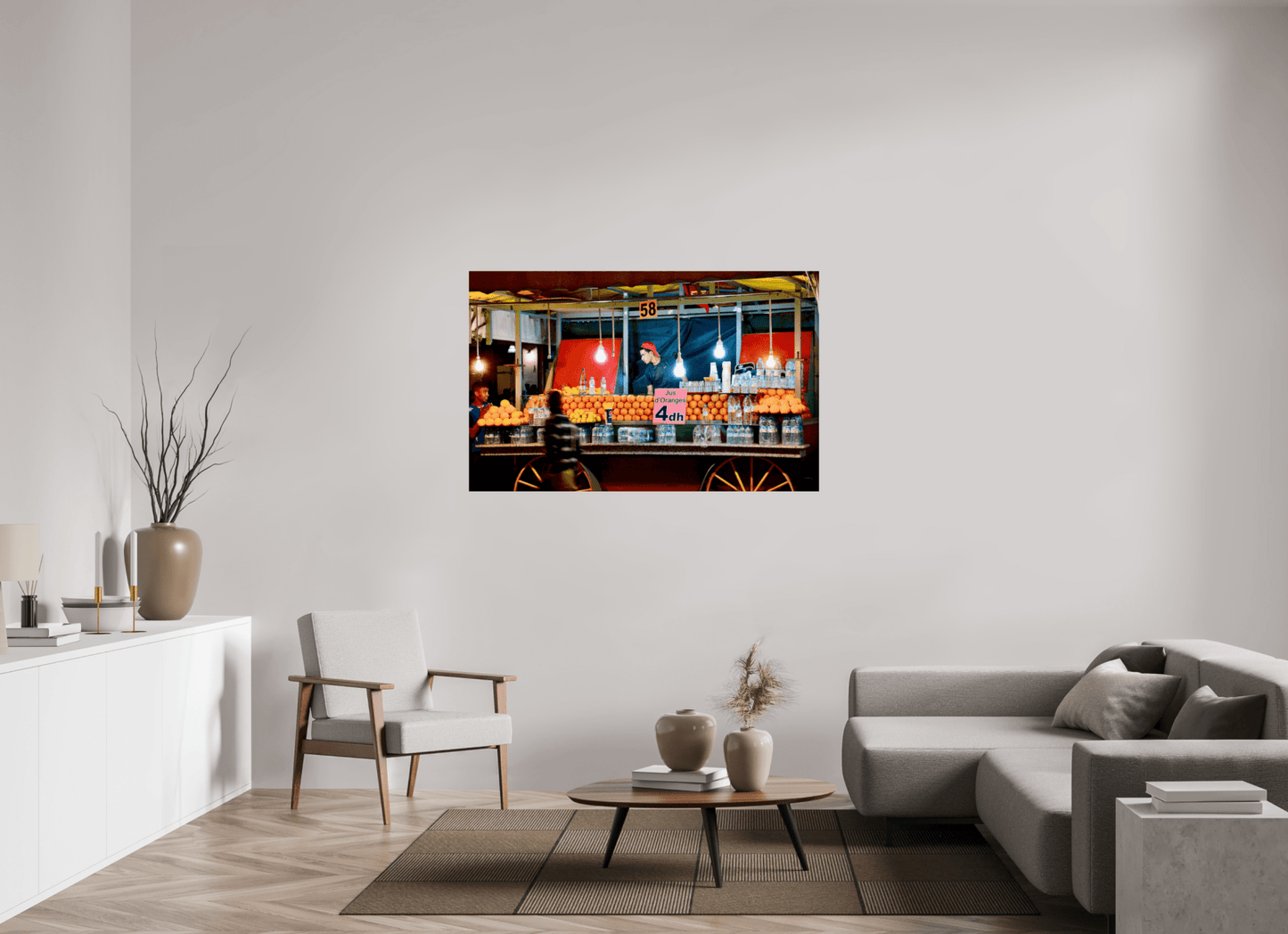 Marrakech Night Market Vol. 3 - Photo Art Print under Acrylic Glass - Colors of Marrakech - Photo Art Gallery