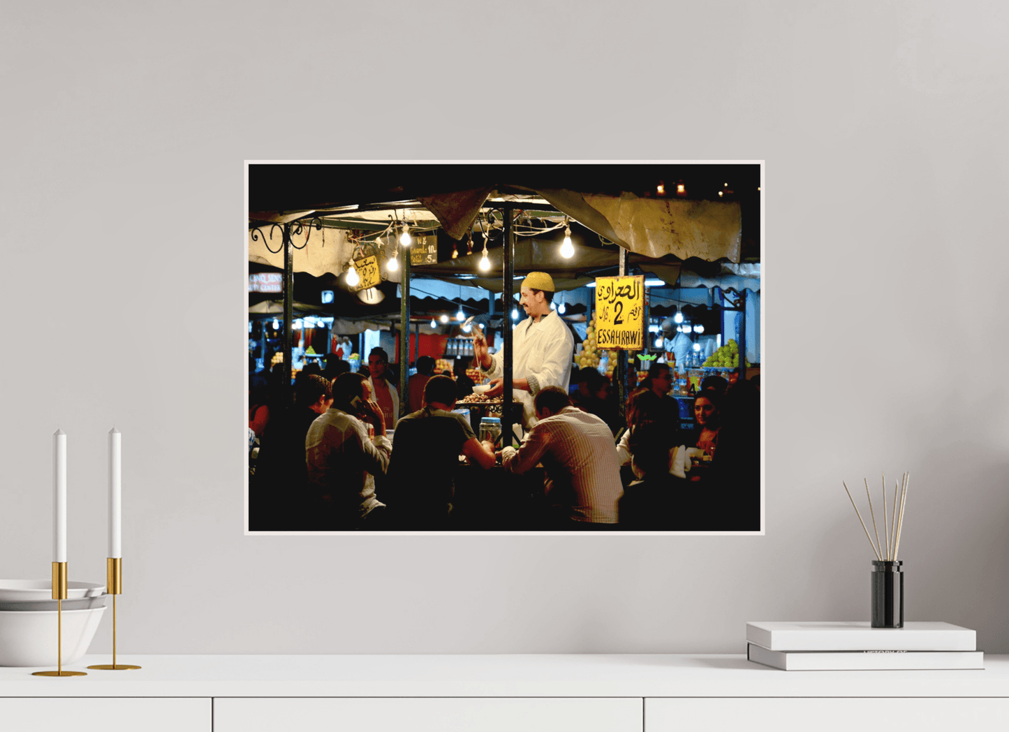 Marrakech Night Market Vol. 5; Photo Art Print – Fine Art Photography Wall Print Edition - Colors of Marrakech - Photo Art Gallery