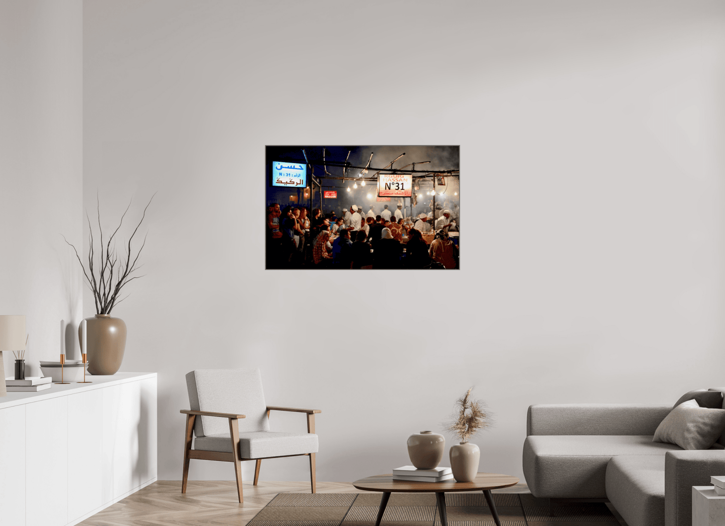 Marrakech Street Food Market Vol. 1; Fotokunstdruck unter Acrylglas; verschiedene Rahmenoptionen - Colors of Marrakech - Photo Art Gallery