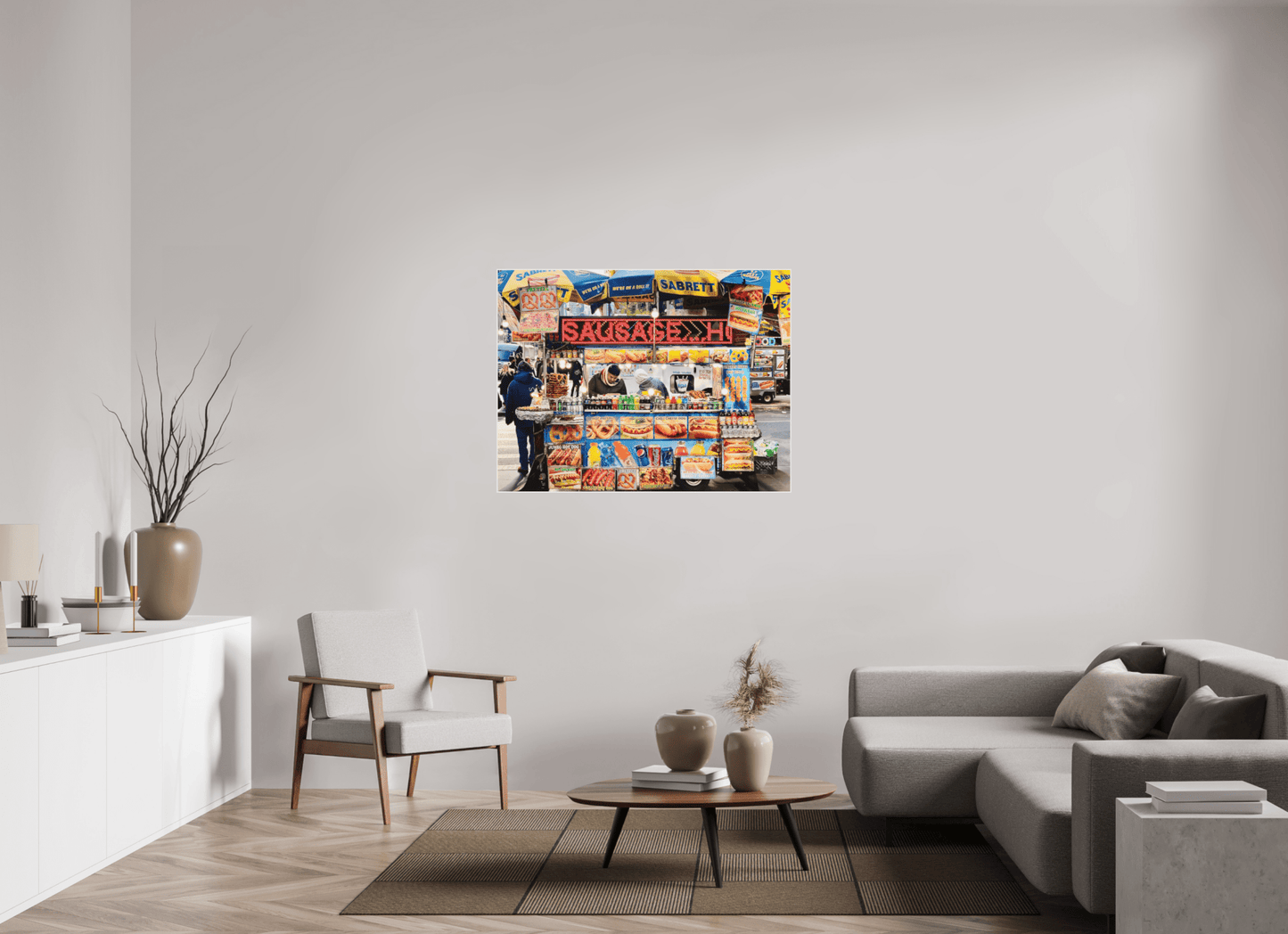 NCY Streetfood Vol.1 - Manhatten New York City; Fine Art Photo Print under Acrylic Glass - Colors of Marrakech - Photo Art Gallery