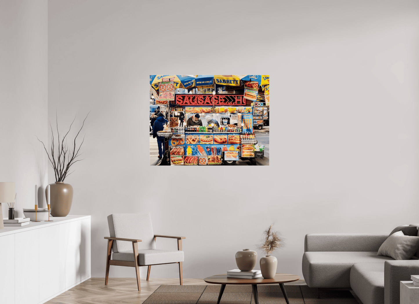 NCY Streetfood Vol.1 - Manhatten New York City; Fine Art Photo Print under Acrylic Glass - Colors of Marrakech - Photo Art Gallery