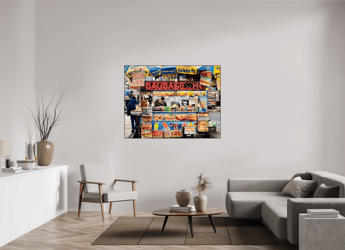 NCY Streetfood Vol.1 - Manhatten New York City; Fine Art Photo Print under Acrylic Glass - Colors of Marrakech - Photo Art Gallery