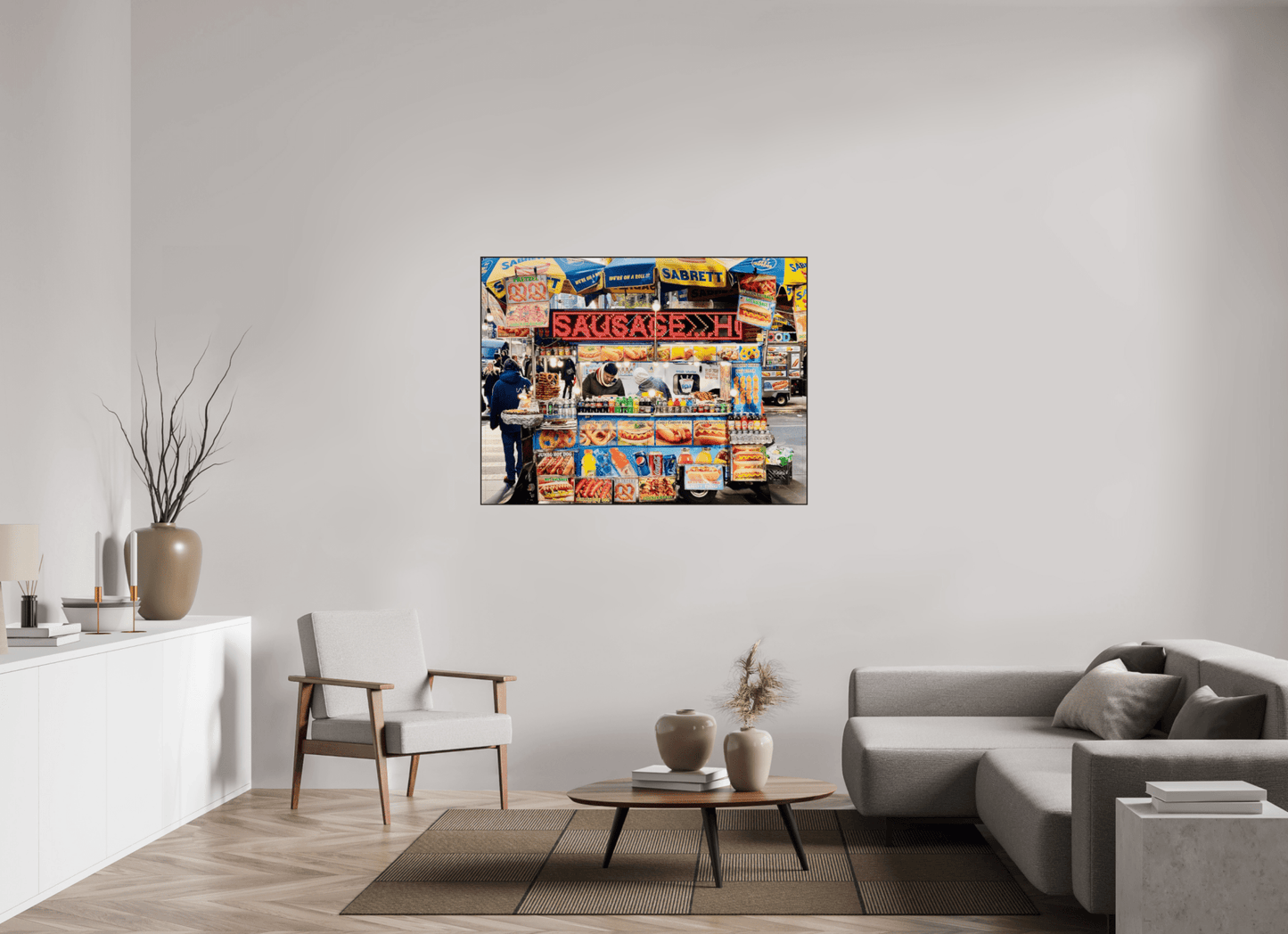 NCY Streetfood Vol.1 - Manhatten New York City; Fine Art Photo Print under Acrylic Glass - Colors of Marrakech - Photo Art Gallery