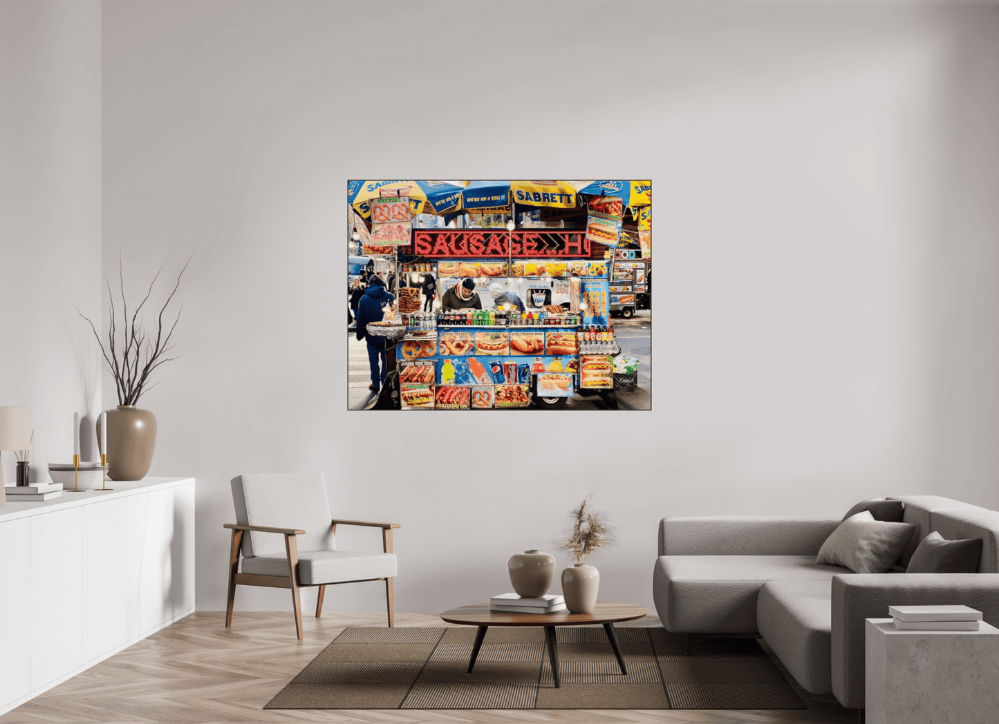 NCY Streetfood Vol.1 - Manhatten New York City; Fine Art Photo Print under Acrylic Glass - Colors of Marrakech - Photo Art Gallery