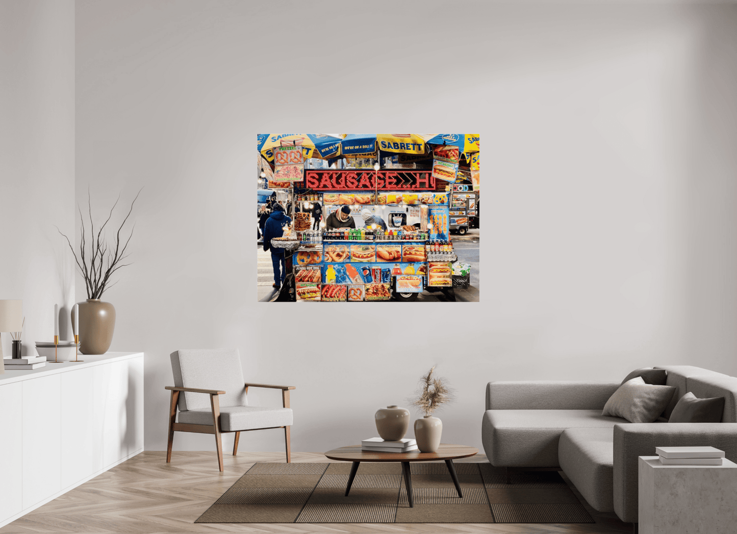 NCY Streetfood Vol.1 - Manhatten New York City; Fine Art Photo Print under Acrylic Glass - Colors of Marrakech - Photo Art Gallery