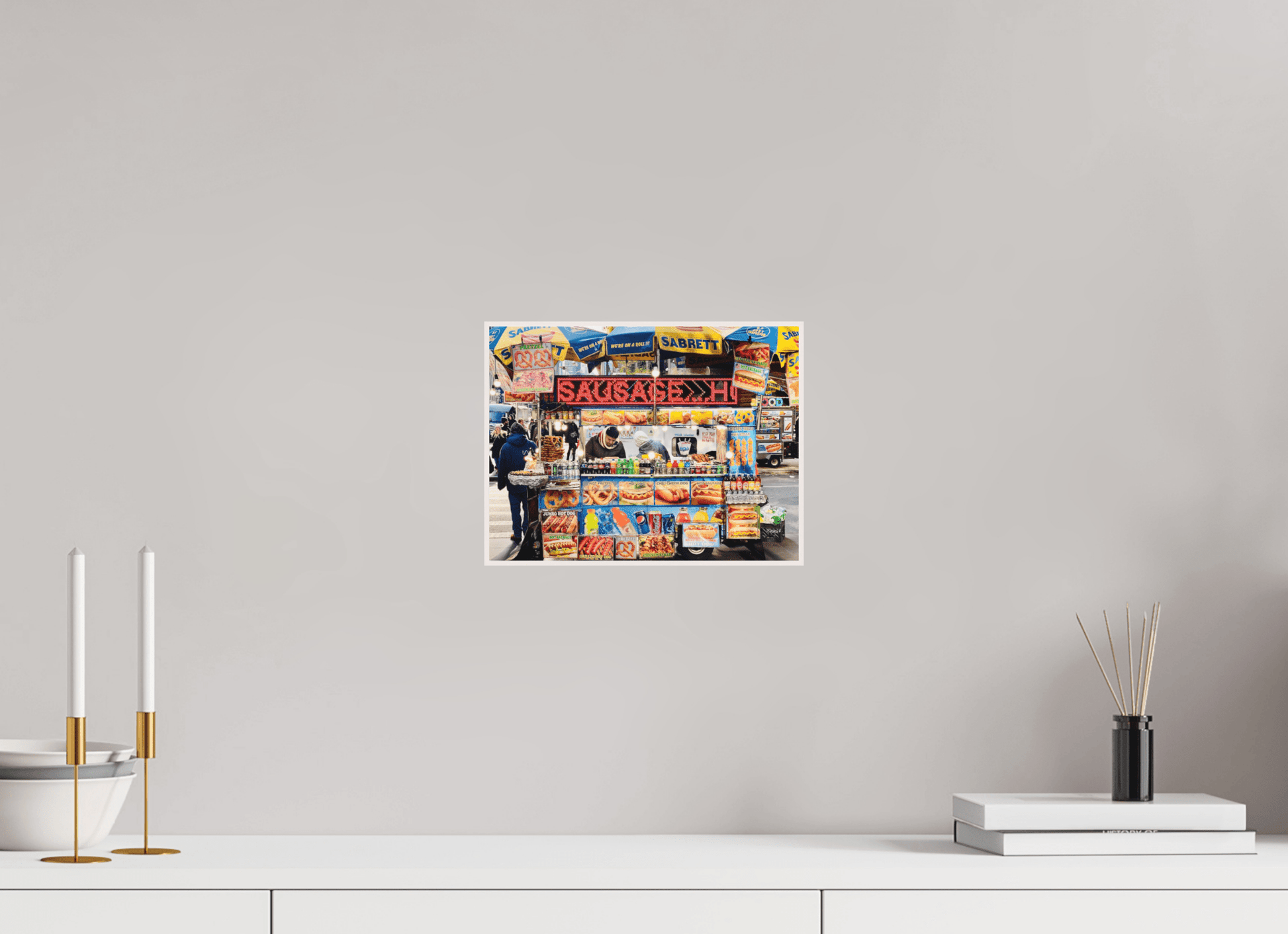 NCY Streetfood Vol.1 - Manhatten New York City; Fine Art Photo Print under Acrylic Glass - Colors of Marrakech - Photo Art Gallery