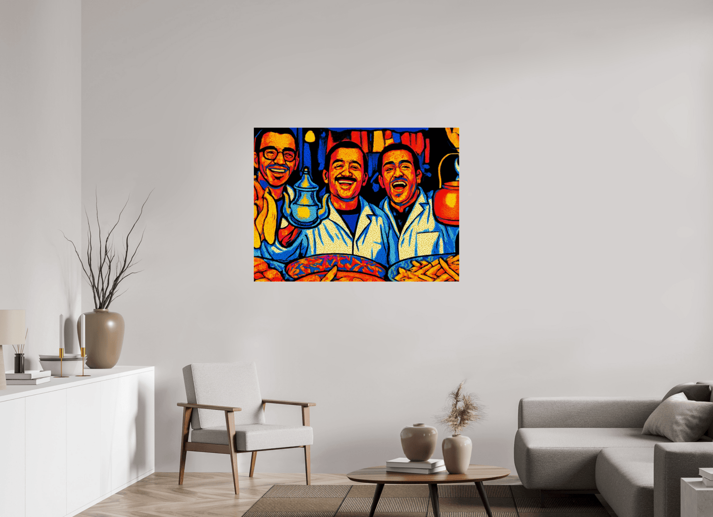 Oriental Food with Good Mood Vol. 2: Pop Art Design; Fine Art Photo Print under Acrylic Glass - Colors of Marrakech - Photo Art Gallery