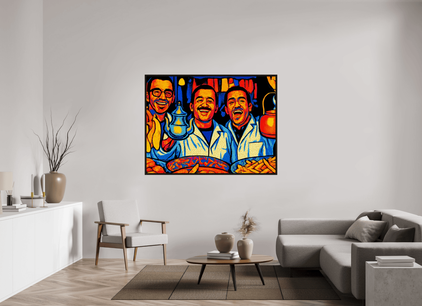 Oriental Food with Good Mood Vol. 2: Pop Art Design; Fine Art Photo Print under Acrylic Glass - Colors of Marrakech - Photo Art Gallery