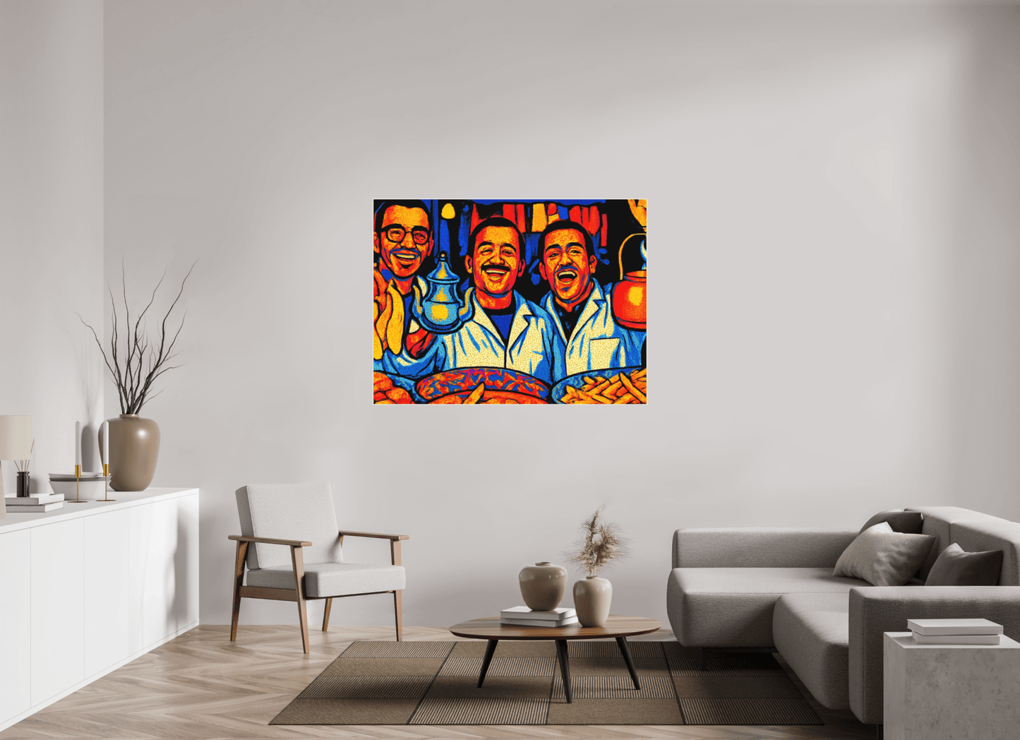 Oriental Food with Good Mood Vol. 2: Pop Art Design; Fine Art Photo Print under Acrylic Glass - Colors of Marrakech - Photo Art Gallery