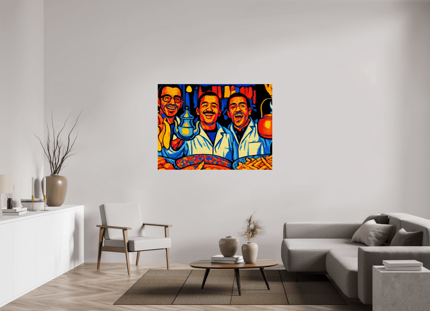 Oriental Food with Good Mood Vol. 2: Pop Art Design; Fine Art Photo Print under Acrylic Glass - Colors of Marrakech - Photo Art Gallery