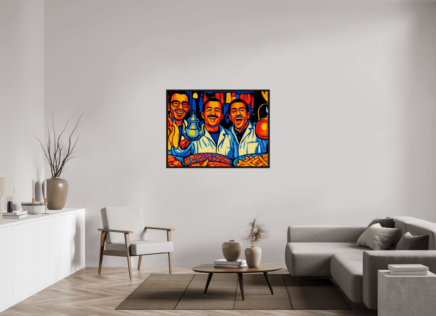 Oriental Food with Good Mood Vol. 2: Pop Art Design; Fine Art Photo Print under Acrylic Glass - Colors of Marrakech - Photo Art Gallery