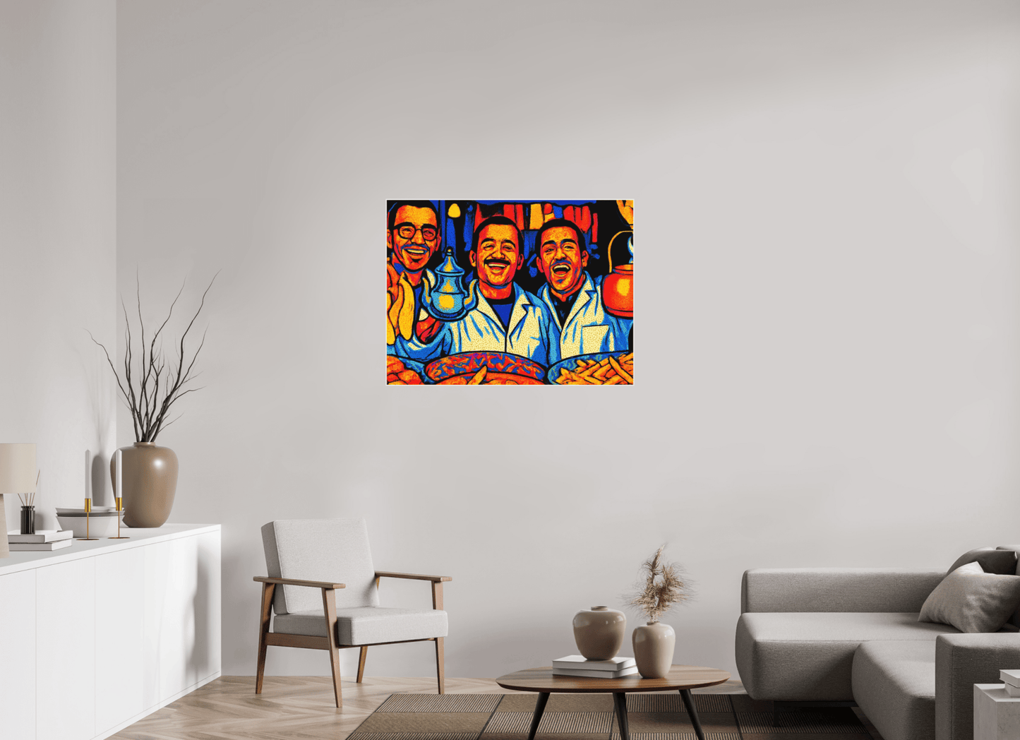 Oriental Food with Good Mood Vol. 2: Pop Art Design; Fine Art Photo Print under Acrylic Glass - Colors of Marrakech - Photo Art Gallery