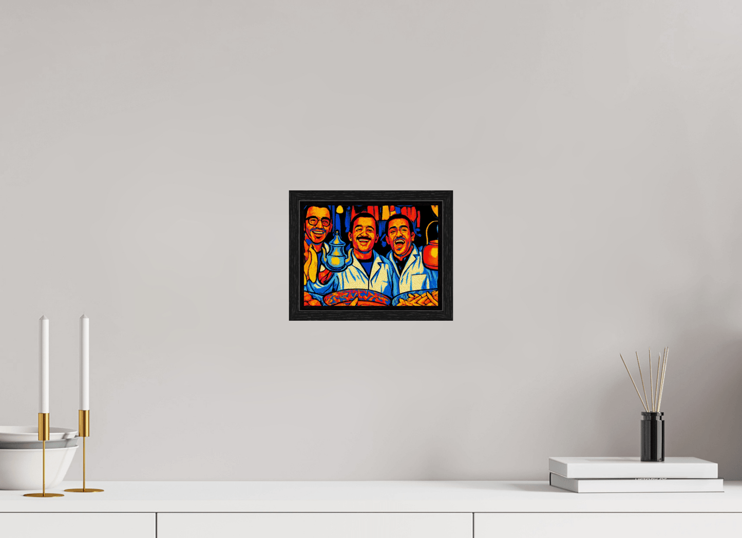 Oriental Food with Good Mood Vol. 2: Pop Art Design; Fine Art Photo Print under Acrylic Glass - Colors of Marrakech - Photo Art Gallery