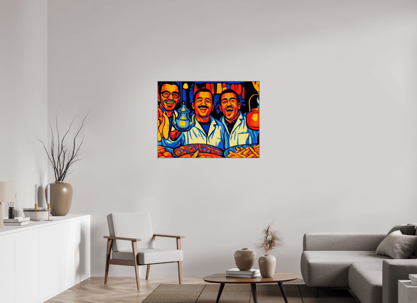 Oriental Food with Good Mood Vol. 2: Pop Art Design; Fine Art Photo Print under Acrylic Glass - Colors of Marrakech - Photo Art Gallery