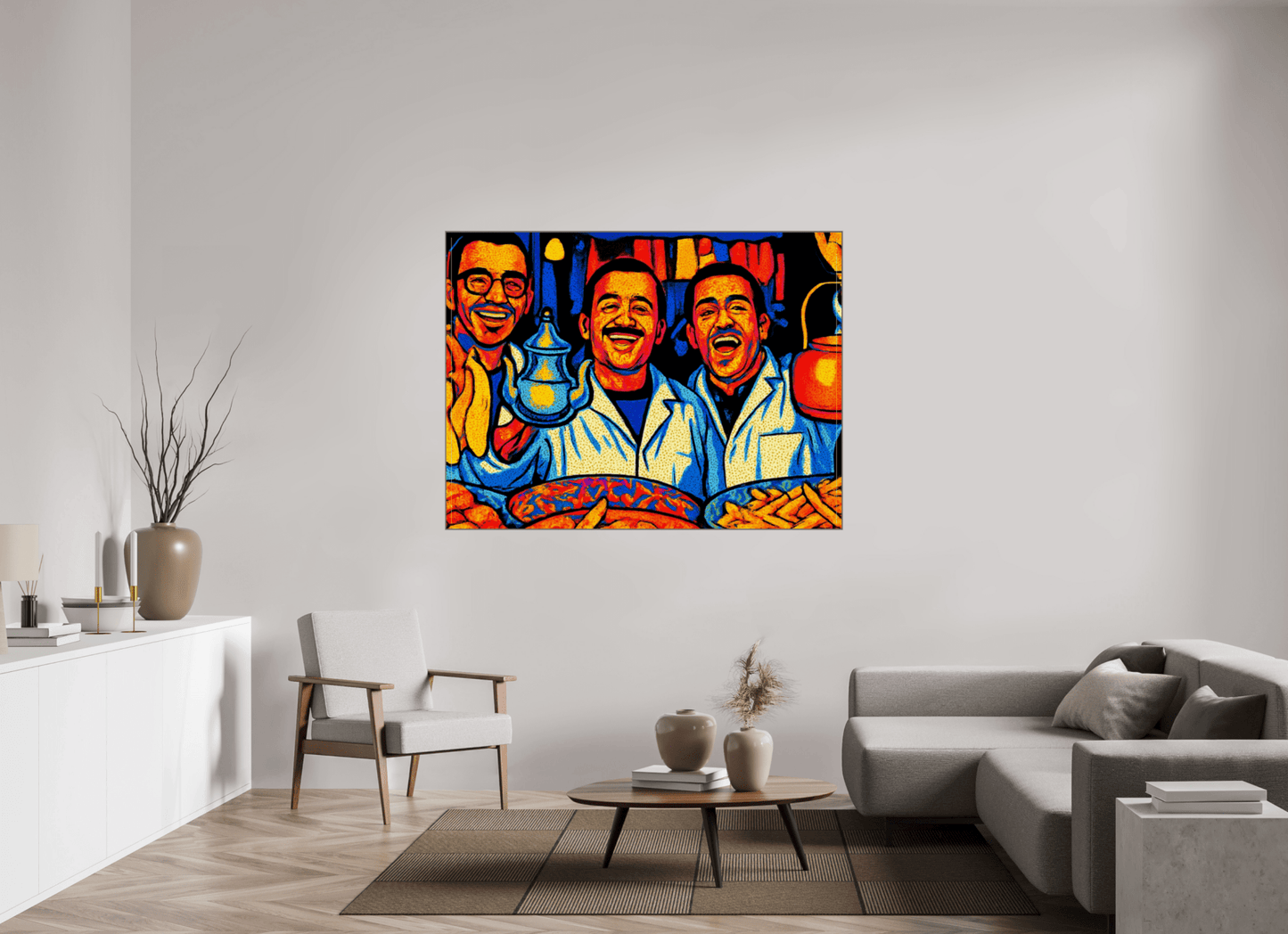 Oriental Food with Good Mood Vol. 2: Pop Art Design; Fine Art Photo Print under Acrylic Glass - Colors of Marrakech - Photo Art Gallery