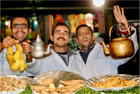 Oriental Food with Good Mood Vol.1 - Photo Art Print under Acrylic Glass - Colors of Marrakech - Photo Art Gallery