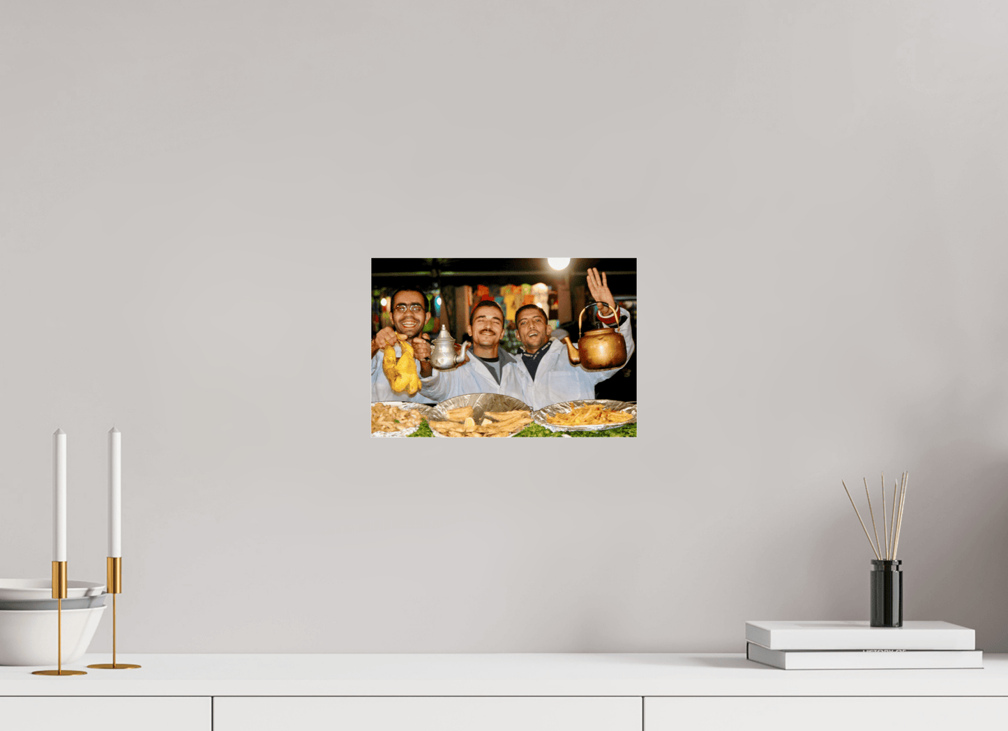 Oriental Food with Good Mood Vol.1 - Photo Art Print under Acrylic Glass - Colors of Marrakech - Photo Art Gallery