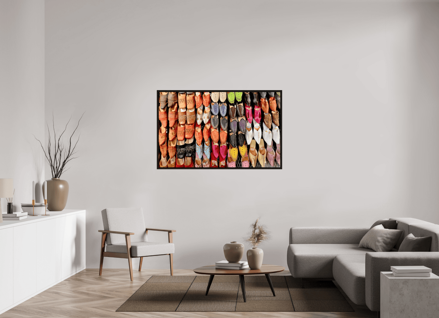 Oriental Foot Wear Vol. 1 - Fine Art Photo Print under Acrylic Glass - Colors of Marrakech - Photo Art Gallery