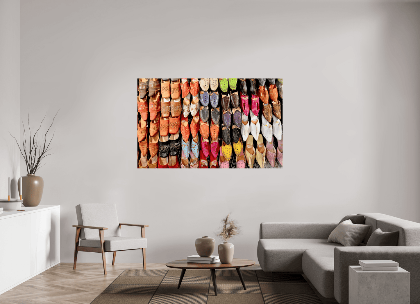 Oriental Foot Wear Vol. 1 - Fine Art Photo Print under Acrylic Glass - Colors of Marrakech - Photo Art Gallery