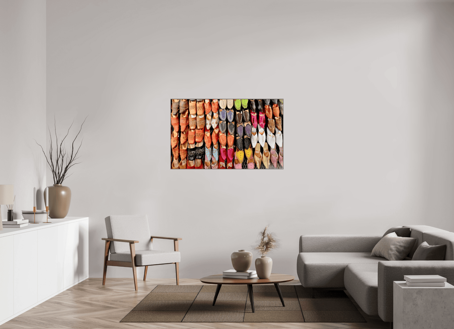 Oriental Foot Wear Vol. 1 - Fine Art Photo Print under Acrylic Glass - Colors of Marrakech - Photo Art Gallery