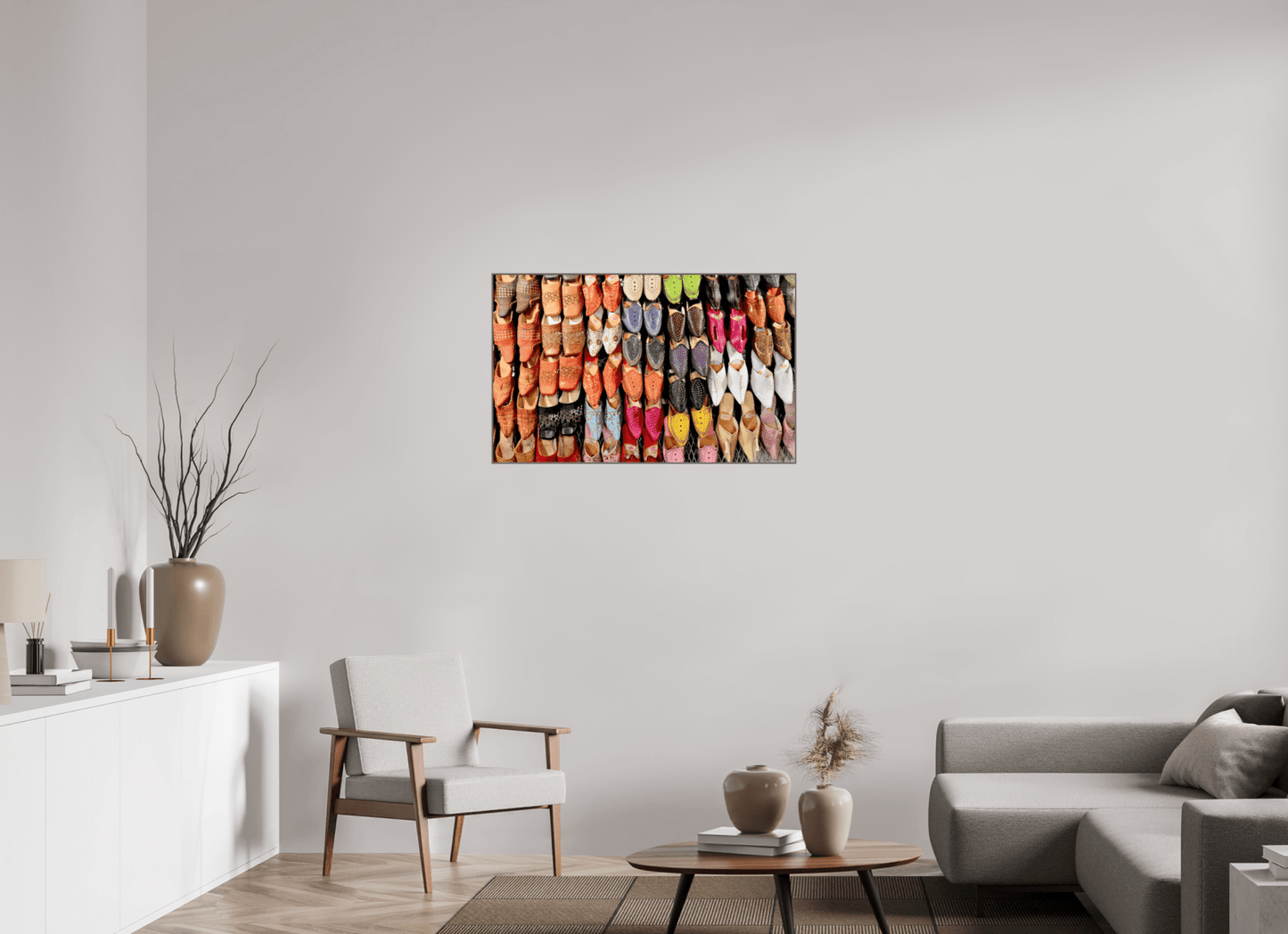 Oriental Foot Wear Vol. 1 - Fine Art Photo Print under Acrylic Glass - Colors of Marrakech - Photo Art Gallery