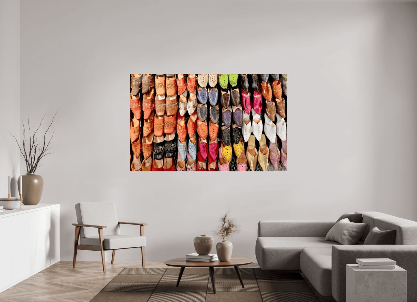 Oriental Foot Wear Vol. 1 - Fine Art Photo Print under Acrylic Glass - Colors of Marrakech - Photo Art Gallery