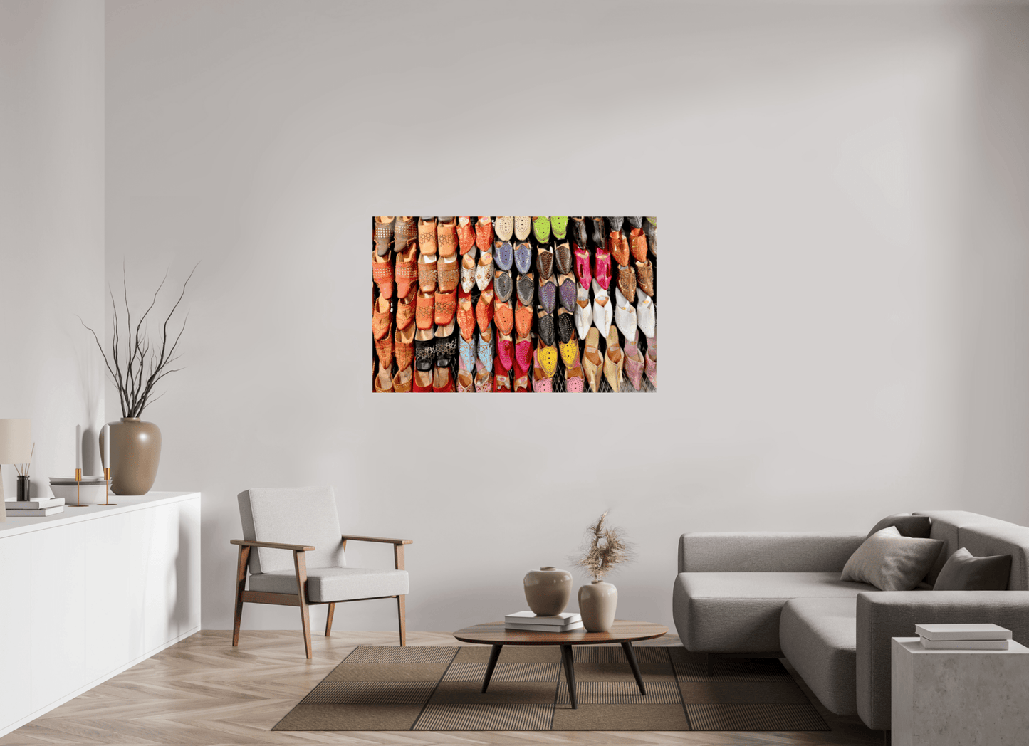Oriental Foot Wear Vol. 1 - Fine Art Photo Print under Acrylic Glass - Colors of Marrakech - Photo Art Gallery