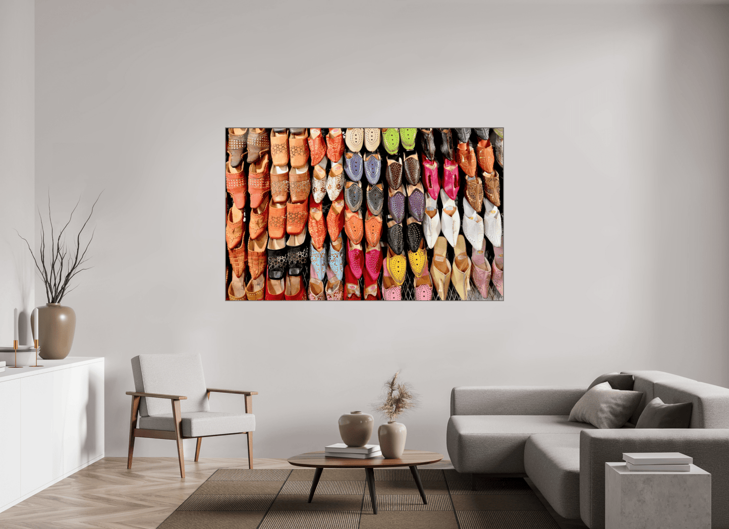 Oriental Foot Wear Vol. 1 - Fine Art Photo Print under Acrylic Glass - Colors of Marrakech - Photo Art Gallery
