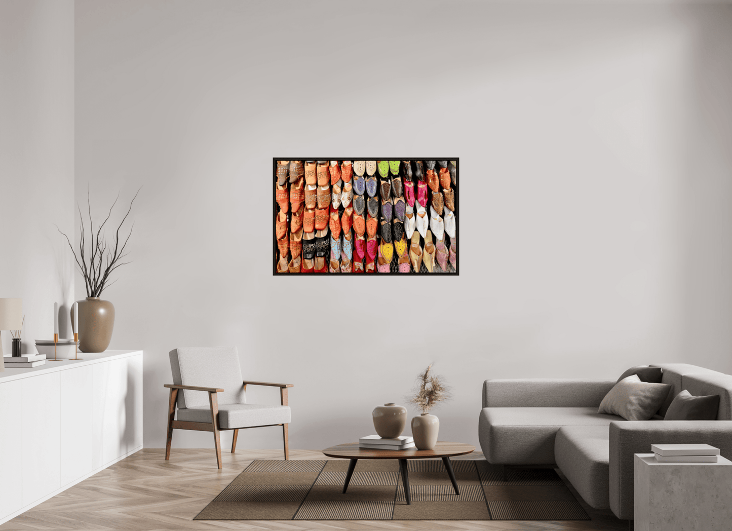Oriental Foot Wear Vol. 1 - Fine Art Photo Print under Acrylic Glass - Colors of Marrakech - Photo Art Gallery