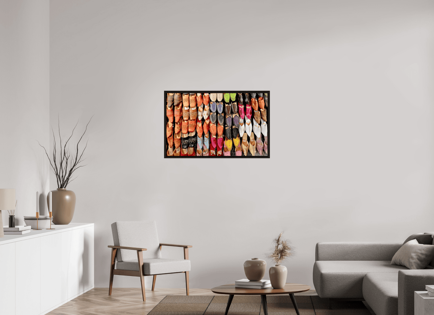 Oriental Foot Wear Vol. 1 - Fine Art Photo Print under Acrylic Glass - Colors of Marrakech - Photo Art Gallery