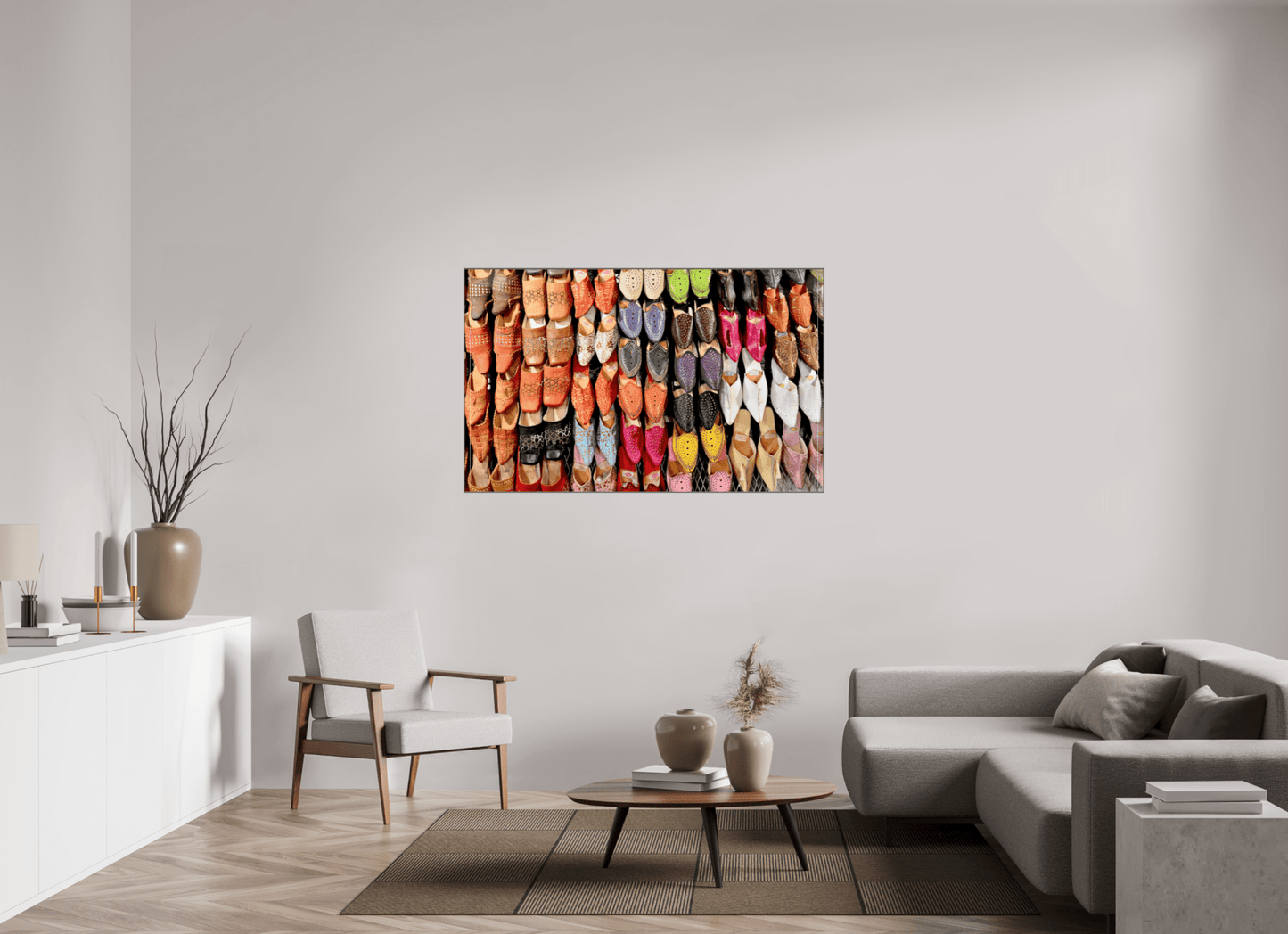 Oriental Foot Wear Vol. 1 - Fine Art Photo Print under Acrylic Glass - Colors of Marrakech - Photo Art Gallery