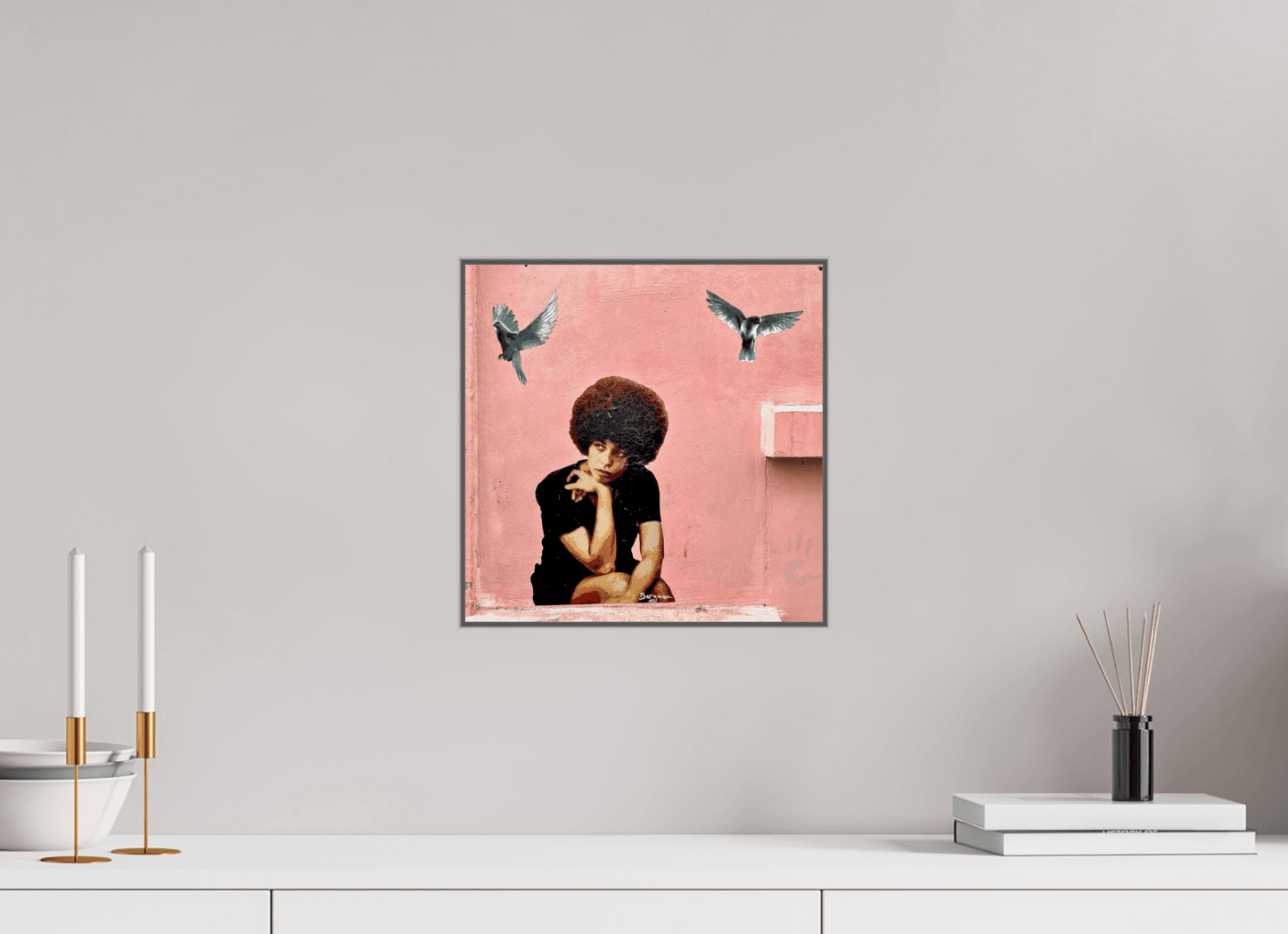 Peaceful Mind - Listen to the Sound of Freedom - Montmartre meets Marrakech, Photo by J. Schleenbecker, Copyright 2025 - Colors of Marrakech - Photo Art Gallery