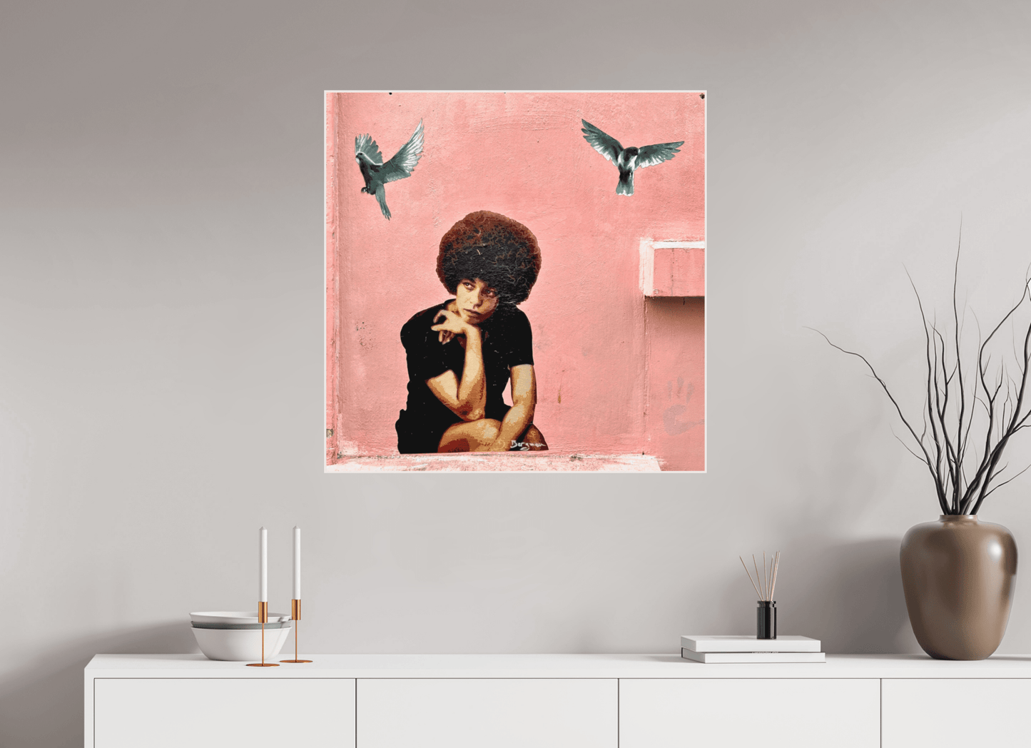 Peaceful Mind - Listen to the Sound of Freedom - Montmartre meets Marrakech, Photo by J. Schleenbecker, Copyright 2025 - Colors of Marrakech - Photo Art Gallery