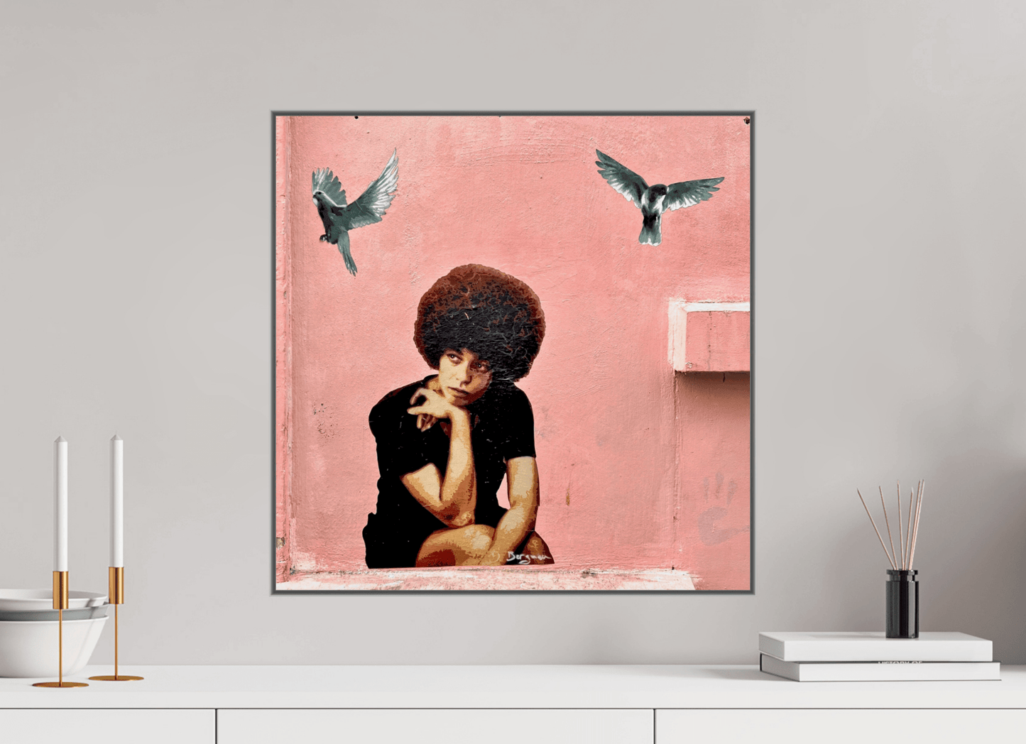 Peaceful Mind - Listen to the Sound of Freedom - Montmartre meets Marrakech, Photo by J. Schleenbecker, Copyright 2025 - Colors of Marrakech - Photo Art Gallery