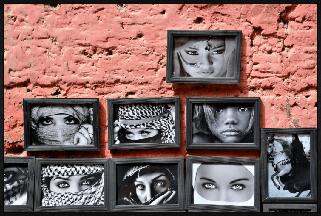 Secret Eyes of Marrakech, Vol. 3; Fine Art Photo Print under Acrylic Glass - Colors of Marrakech - Photo Art Gallery