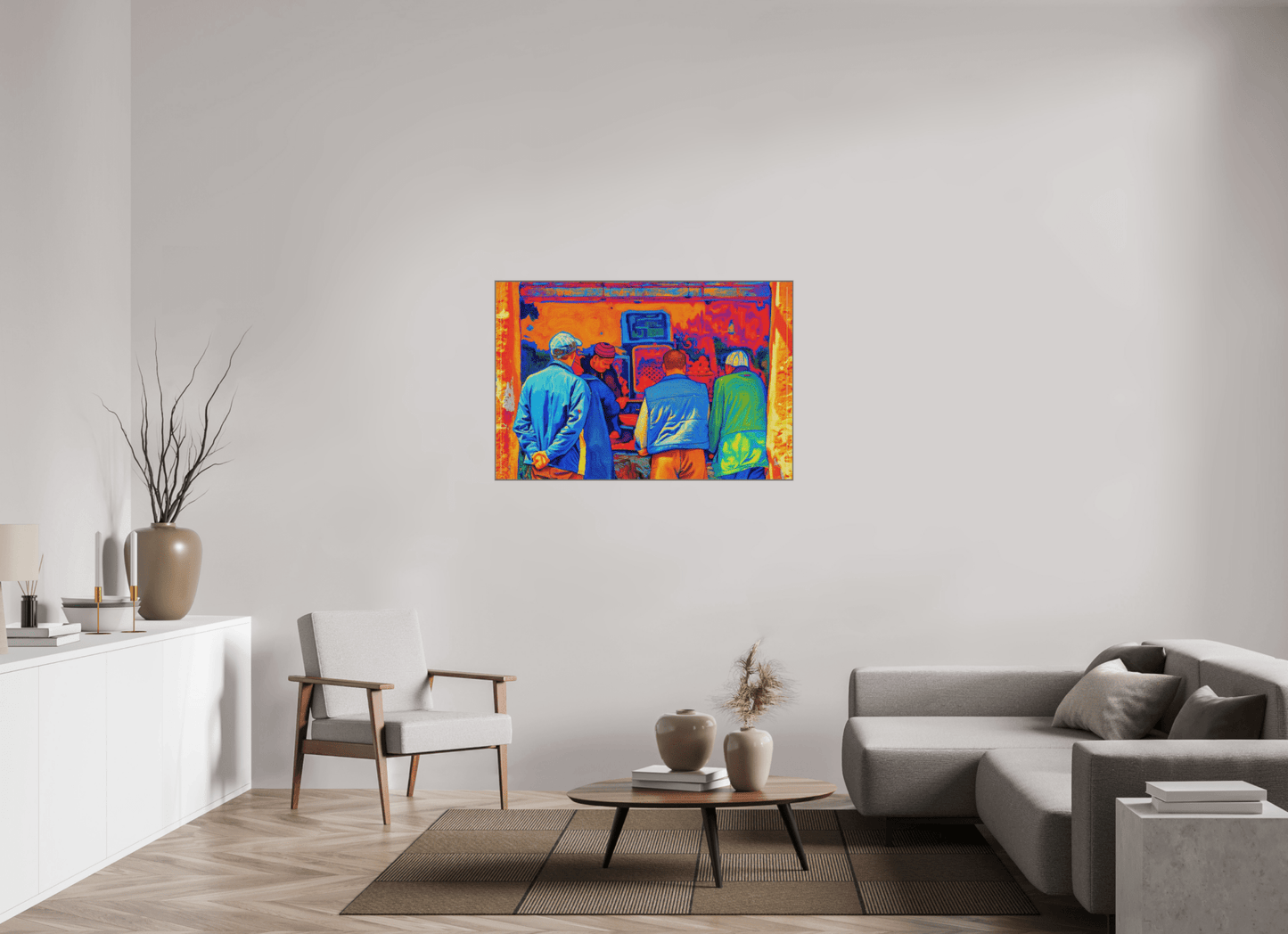 Small Berber Shop in the Souks of Marrakech Vol.3 - Pop Art Design; Print under Acrylic Glass - Colors of Marrakech - Photo Art Gallery