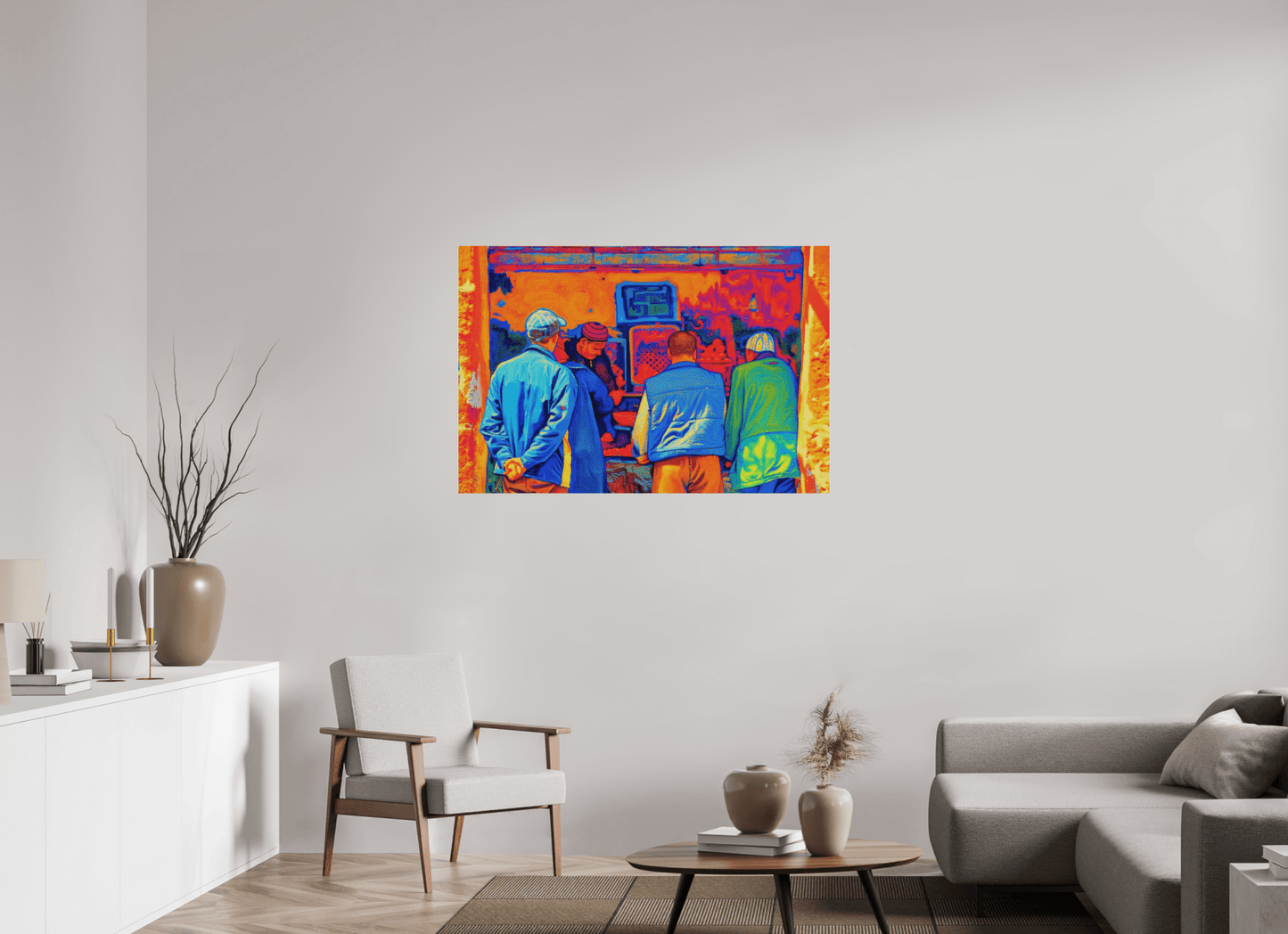 Small Berber Shop in the Souks of Marrakech Vol.3 - Pop Art Design; Print under Acrylic Glass - Colors of Marrakech - Photo Art Gallery