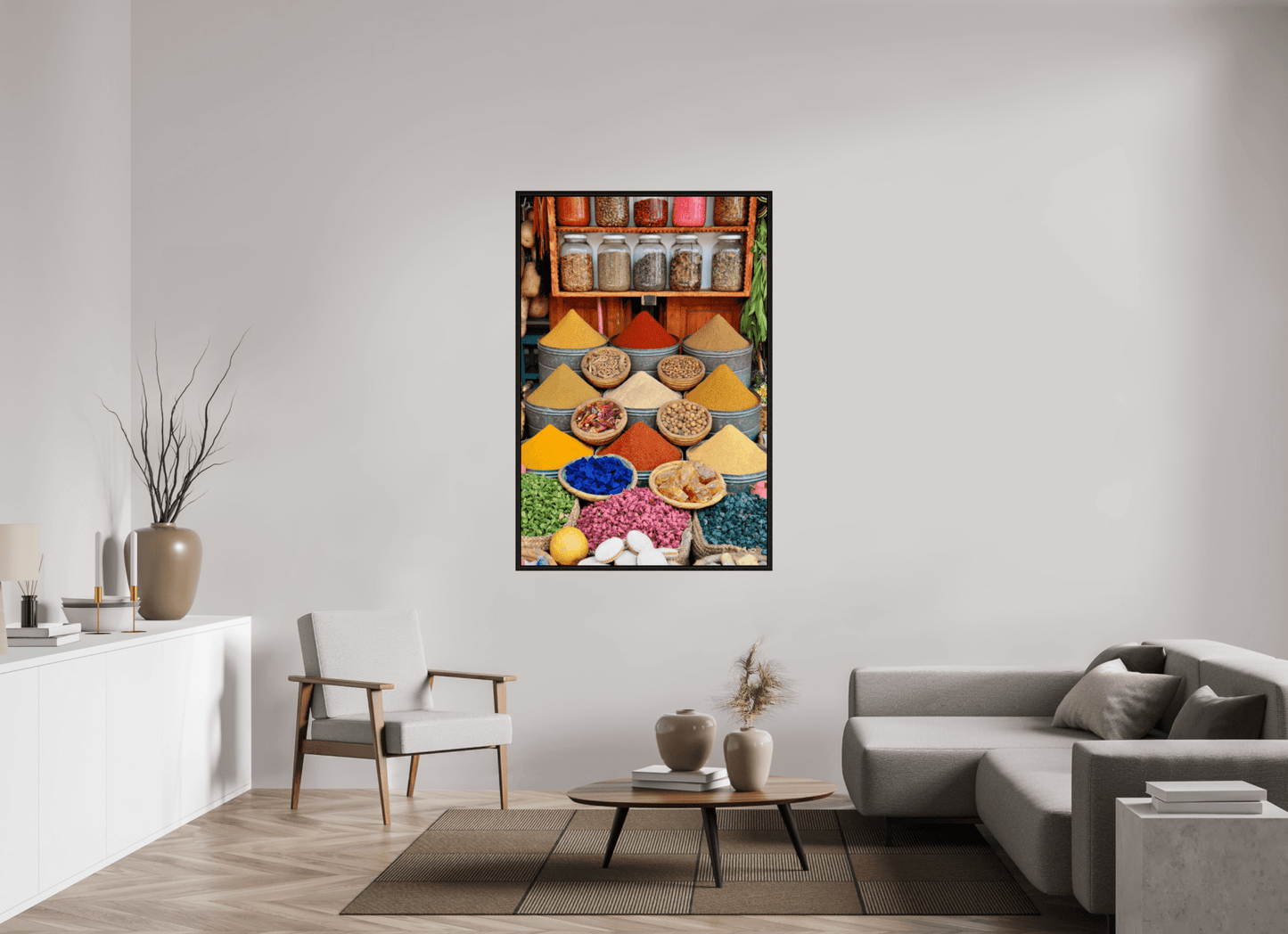 Spices and Colors from Marrakech — Photo by J. Schleenbecker, ©2025, Fine Art Photograph - Colors of Marrakech - Photo Art Gallery