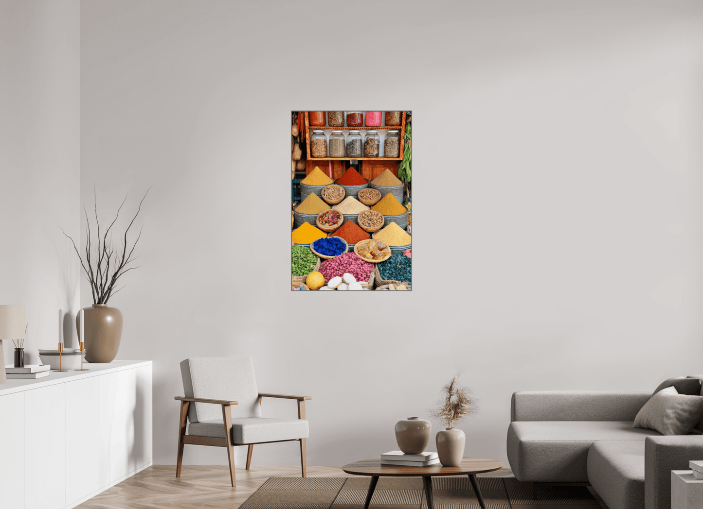 Spices and Colors from Marrakech — Photo by J. Schleenbecker, ©2025, Fine Art Photograph - Colors of Marrakech - Photo Art Gallery