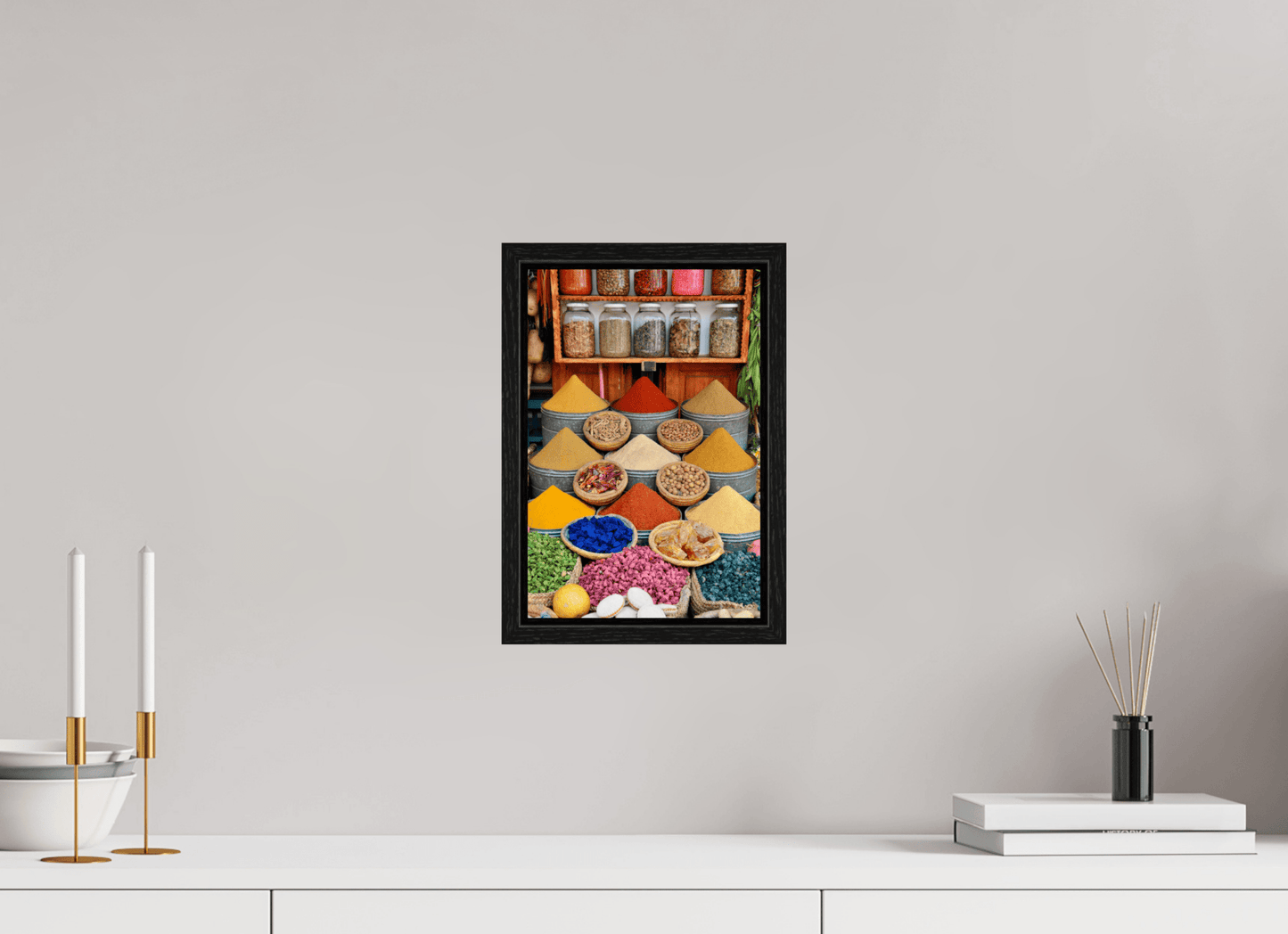 Spices and Colors from Marrakech — Photo by J. Schleenbecker, ©2025, Fine Art Photograph - Colors of Marrakech - Photo Art Gallery