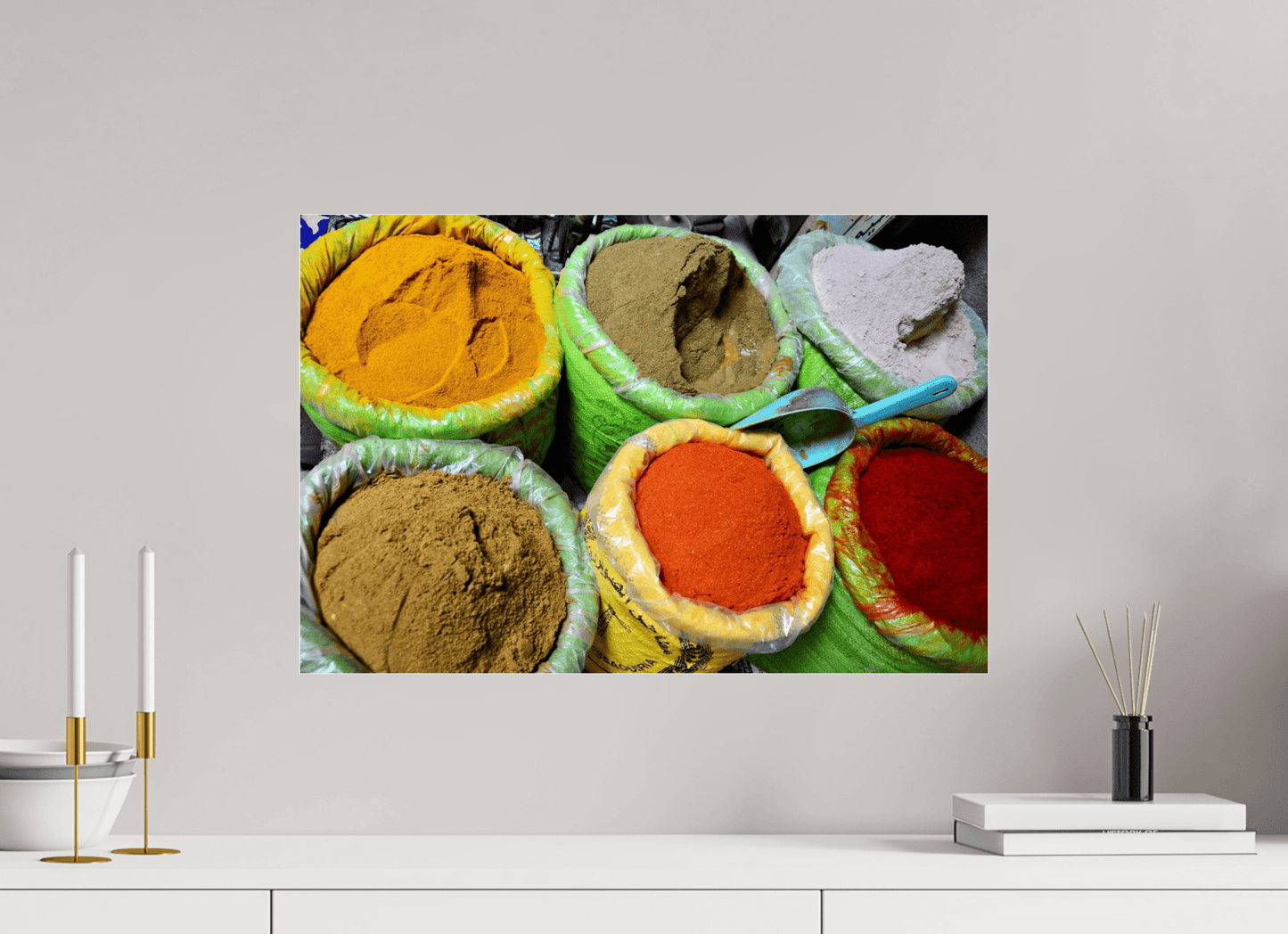 Spices & Colors from Marrakech Vol. 3 - Fine Art Photo Print under Acrylic Glass - Colors of Marrakech - Photo Art Gallery