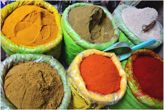 Spices & Colors from Marrakech Vol. 3 - Fine Art Photo Print under Acrylic Glass - Colors of Marrakech - Photo Art Gallery