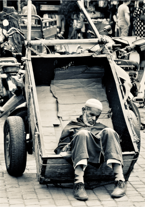 Time for a Break – Souks of Marrakech, Morocco | J. Schleenbecker | Colors of Marrakech - Colors of Marrakech - Photo Art Gallery